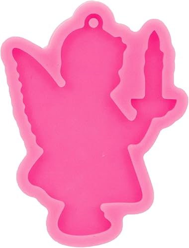 Miniatura 7 de Angel Wings Molde de silicona brillante con forma de ángel para manualidades, llavero, colgante, ornamento de resina, molde epoxi, fabricación de