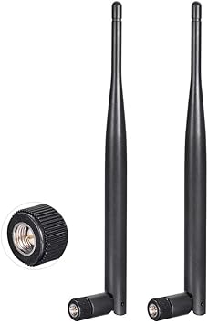 Bingfu Antenna 4G LTE Cellulare 6dBi SMA Antenna Maschio Confezione da 2 Compatibile con 4G LTE Router CPE Wireless Hotspot Gateway Cellulare Router IoT Industriale Videocamera da Pista Videocamera