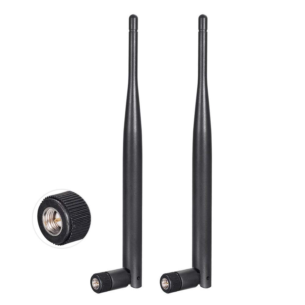 Bingfu 4G LTE Antenna 6dBi SMA Male (2-Pack) Compatible with Wireless CPE Router Hotspot Gateway Industrial IoT Router Trail Camera Outdoor Security Camera