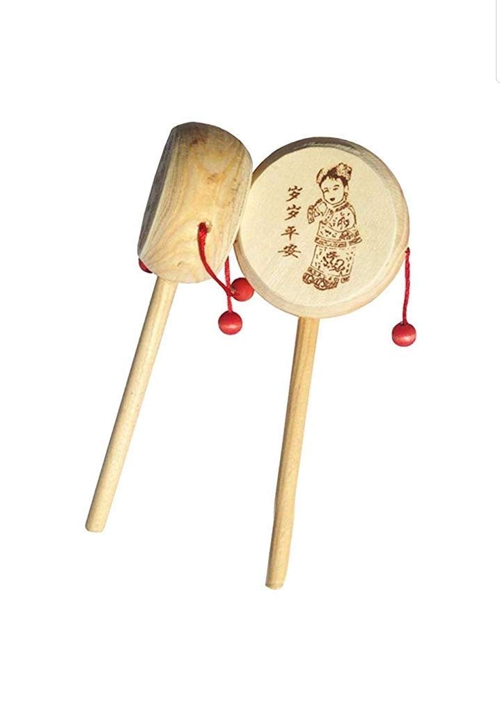 Supreme Quality Shopee Beautiful Wooden Rattle Drum Instrument Baby Music Toy (Set of 2) (B0858614GZ) Amazon Price History, Amazon Price Tracker