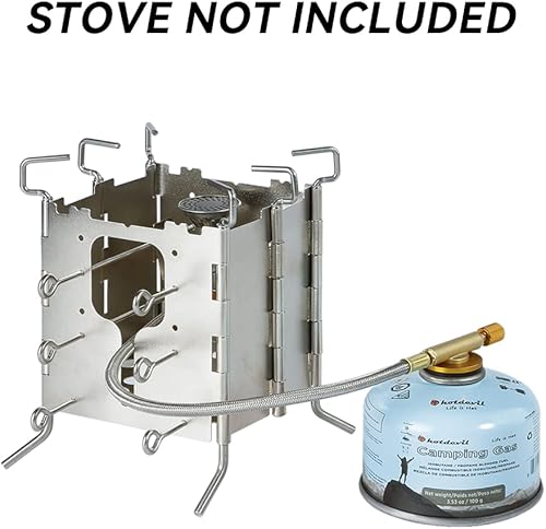 Miniatura 7 de Hotdevil - Juego de 6 estufas de campamento de combustible de 3.53 oz de mezcla de butano propano, recipiente de combustible de isobutano + estufa