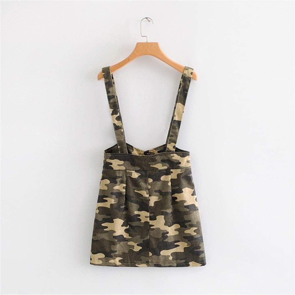 camo overalls skirt