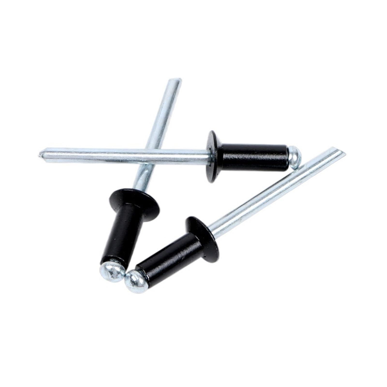remaches ciegos, Remaches ciegos 30 a 50 piezas Aluminio avellanado negro Tipo abierto 3,2 mm 4,0,8(4.8x13 Mm,30Pcs)
