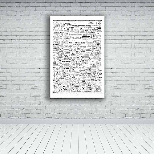 Image of Optivixity The Great Awakening Map Poster Spirit Natural Remedies Chart Wall Art Home Decoration (16x24in(40x60cm)-Unframed,07 English white)