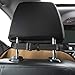 CAR PASS Linen Car Seat Cover Two Front, Anti-Slip Cotton Seat Cushion for Women,Rhombus Stitch Sideless Front Set Easy Install 30sec, Universal Fit for SUV Sedan Van Truck Vehicle(Gray)