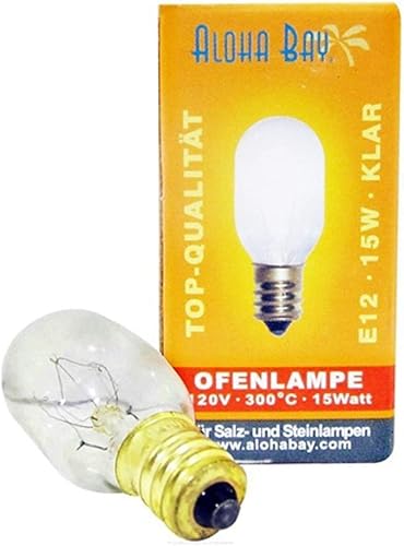 Sal del Himalaya - Bombilla de repuesto para lámpara de 15 vatios/110 voltios transparente