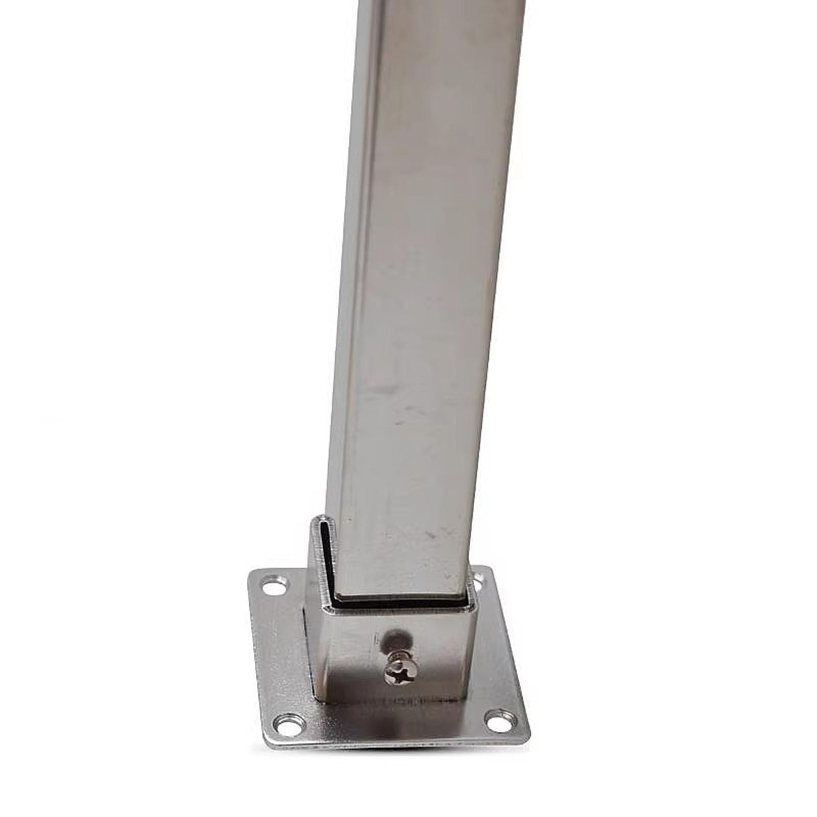 Paquete de 2 Placas Base cuadradas de Metal para Anclaje de Postes de Cerca de Madera. Soporte atornillado de Alta Resistencia con Kit de instalación para hormigón (70 x 70 mm).