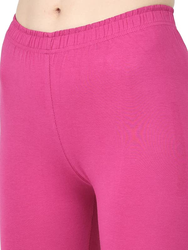 Image of Robinbosky Premium Stretchable Cotton Capri Legging for Women | Suitable for Formal wear & Casual wear | High-End Elastic Makes. The Leggings Squat Proof and Durable for Travel, Yoga, & Workout.