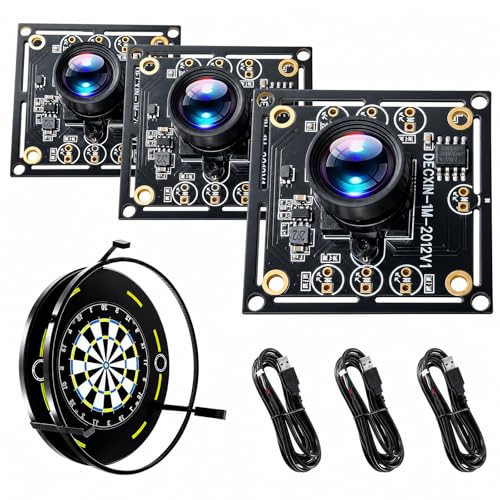ChaneeHann OV9732 Kameramodul mit 100 Weitwinkel 1280x720p 30fps USB 3m Kabel kompatibel mit Autodarts Kamerasystem für Industrie & DIY