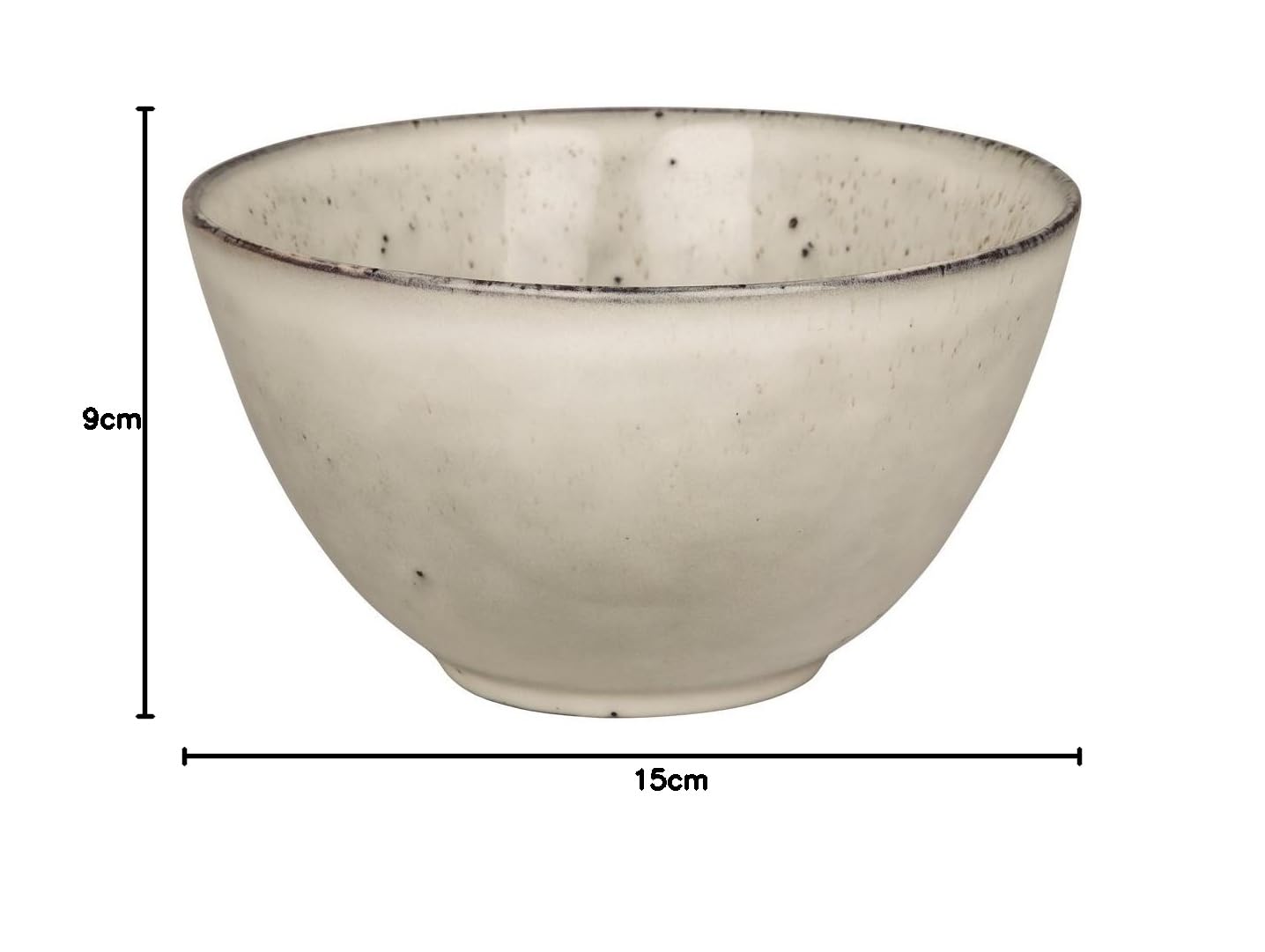 broste Copenhagen Nordic Sand - Ciotola Ø 15 cm, colore: Crema