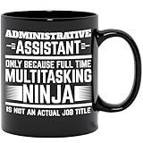 Make Your Mark Design Multitasking Ninja. Cool, Black 11oz Ceramic Mug