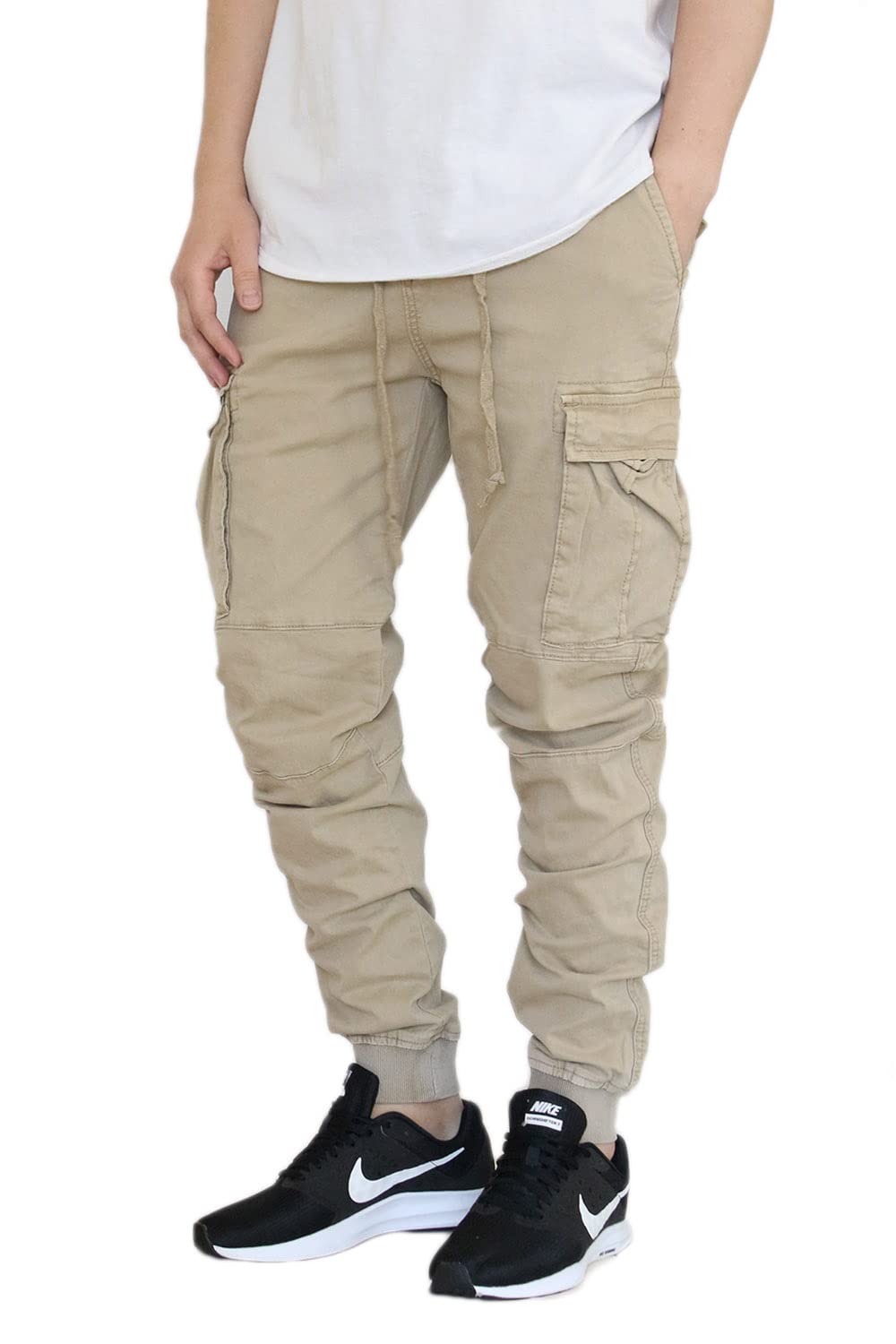 AIRNINE Men's Premium Twill Cargo Jogger Pants S-5XL