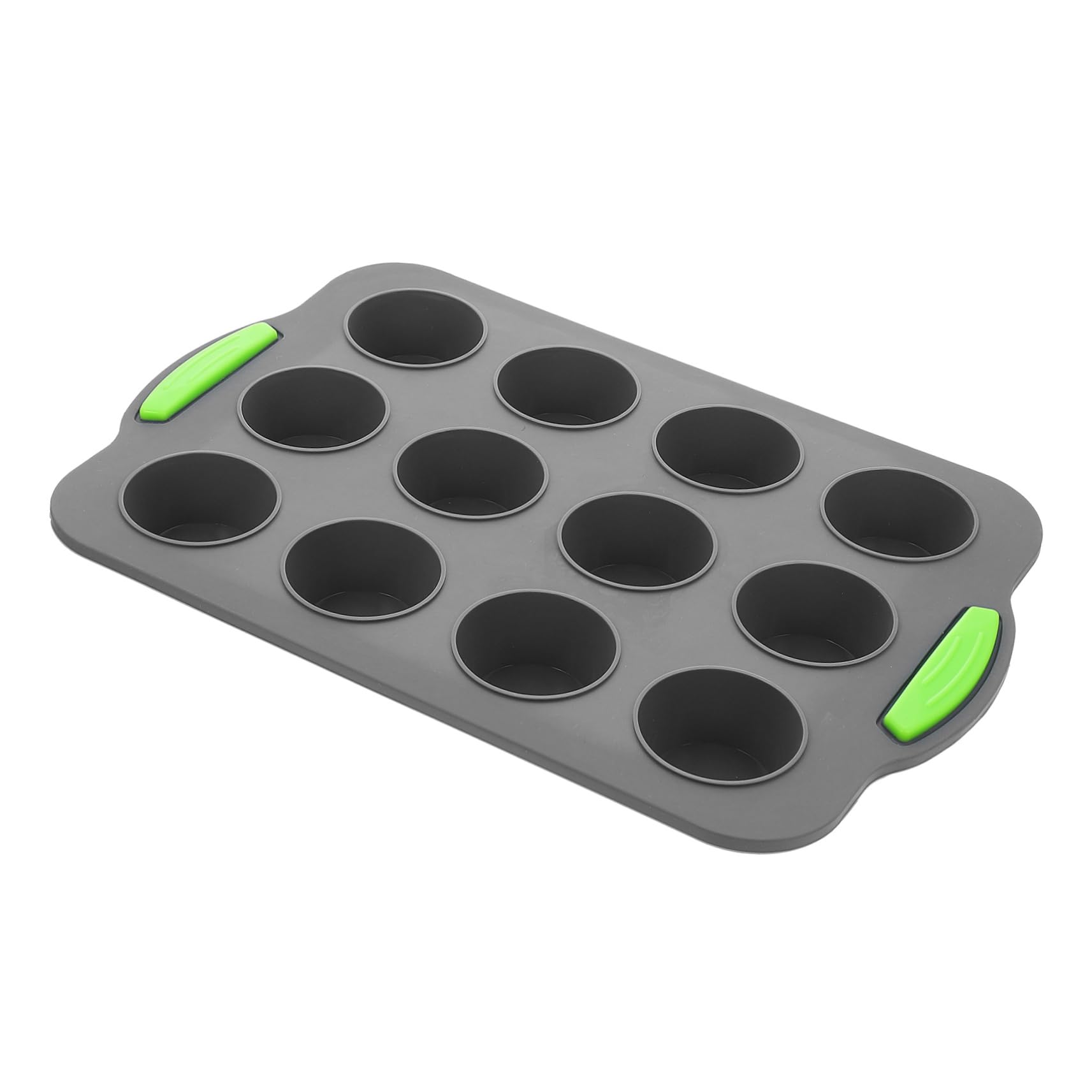 KICHOUSE Cavity Silicone Muffin Cake Reusable Non Stick Baking for Cupcakes Easy to High Temperature Kitchen Tool for Home and Bakery Use