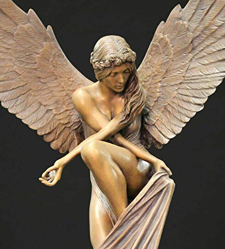 Redemption Angel Creative Sculpture- Angel Wings Floating Sculpture, Angel Art Wall Sculpture, 3D Angel Art Statue Decor, Christianity Figurine,Fairy Decorations for Home Living Room Bedroom - Thumbnail 3