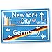 Produktbild DankeDir! New York City Kunststoff Schild Geschenk für sie New York Amerika Reise - NYC Fans Wanddeko Türschild Mädchen Wohnung Geschenkidee Geburtstagsgeschenk Beste Freundin Party Deko