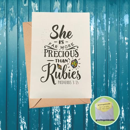 Miniatura 5 de Notecards in braille for the blind or visually impaired (Faith Based Note Cards)