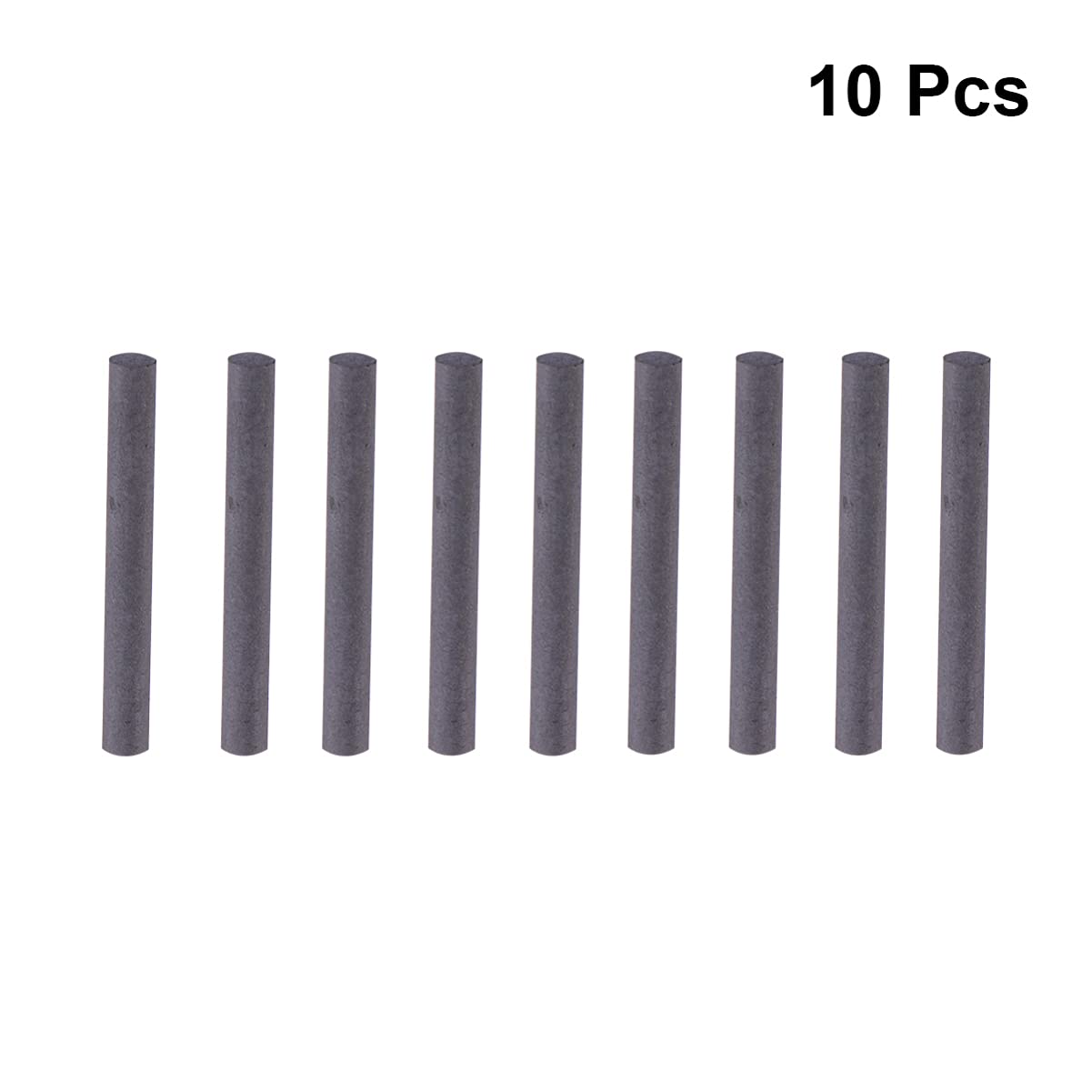 TEHAUX Graphite Rod Carbon Rod Electrode Cylinder Tube Bar Carbon Fiber Rod Carbon Fiber Tube for Study Electrochemical Experiments 10pcs, 8mm Diameter, Black (VZ1531XTICAZD5A307ABI7VJ)
