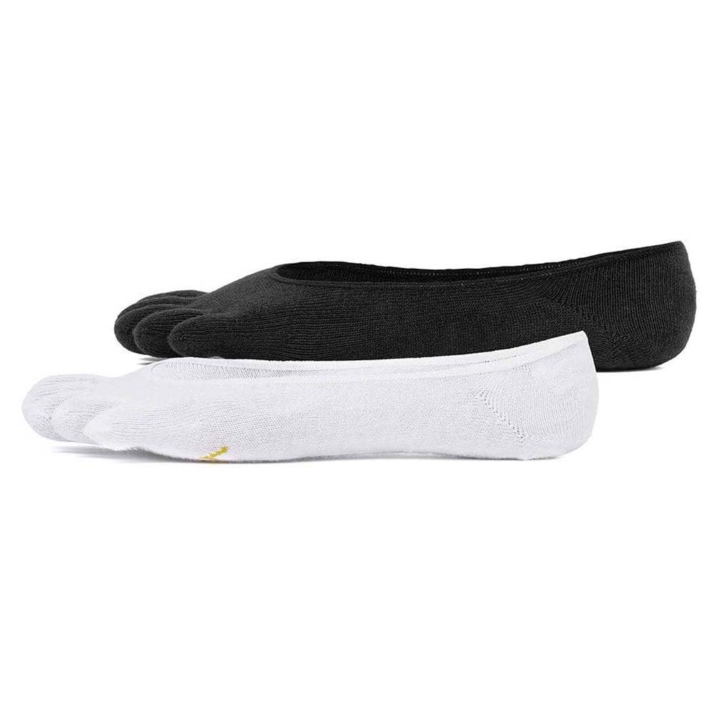 Vibram Fivefingers White/Black Vibram Ghost Toe Socks Twin Pack