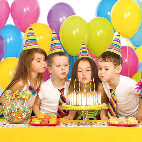LYESHY 114 Pack Pearl Party Balloons & Banners of Happy Birthday Letters Set, 12 Inches Thickened Rainbow Latex Balloon for Arch Garland Festival Christmas - Thumbnail 7