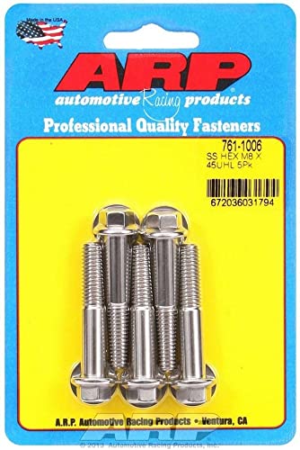 Kit ARP de pernos SS de alta resistencia de 8mm x 45mm con acabado inoxidable 2