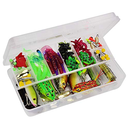 LEAMALLS 141 Pezzi Pesca Richiamo Artificiali Kit