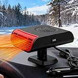 Pipihome Car Heater, Portable 12V 150W Car Heater that Plug Into Cigarette Lighter, Cars Defroste, 2 in 1 Cars Demister for Car Windshield Fast Heating/Cooling