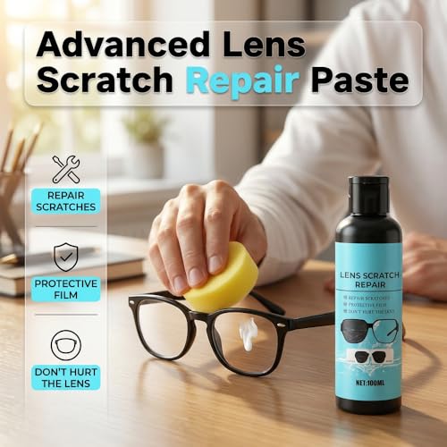 Image of Lens scratch removal spray, Scratch Remover for Eyeglasses, Glasses Windshield Repair Fluid, Home Minor Scratch Repair Liquid, Lens Cleaning Restoration Spray for Clearer Vision (2 Pcs)