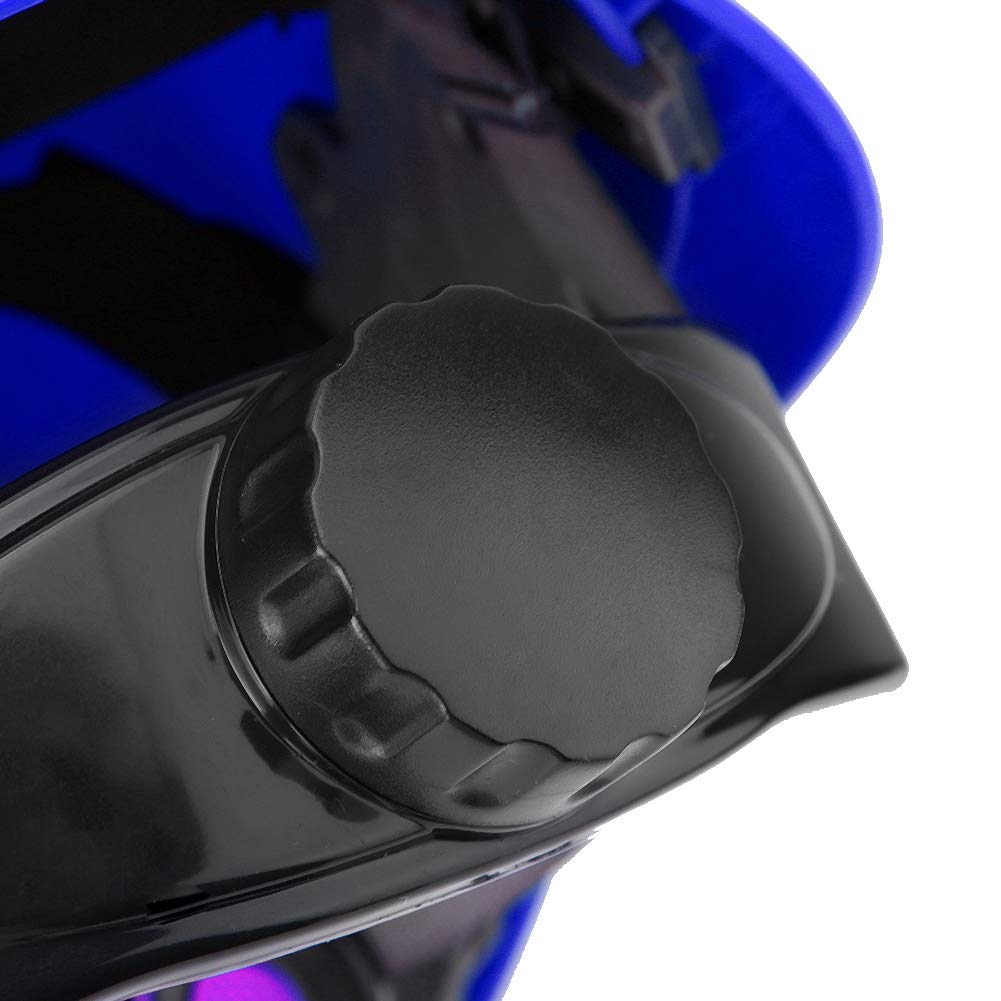 Sonew Casque de Sécurité, 4 Couleurs en Option Hard Hat Defender avec Visière, Casque de Sécurité avec Harnais à 6 Points pour la Construction de Sites Portuaires de Pont(Bleu)
