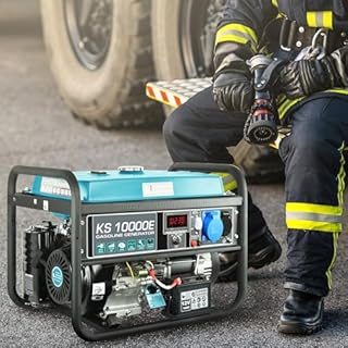 KS 10000E petrol outdoor generator with a maximum power of 8000W, manual/electric start, 1x16A, 1x32A (230V), low oil level indicator, overload and short circuit protection, 100% copper winding.…