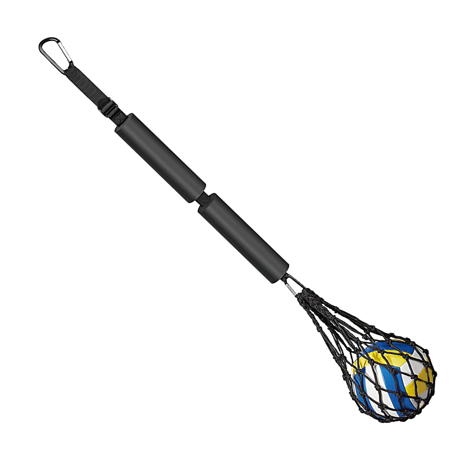 NUOYAQI Volleyball Spikes Trainer Adjust Volleyball Holder Single Serving & Spiking Practice Rebounder Training Equipment, 110~124cm, adjustable, As the Picture Shows