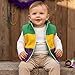 Feclmiyt Toddler Boys Fleece Vest Fashion Sleeveless Contrast Color Zip Up Kid Jackets Warm Gilet Carnival Clothes (Purple, 18-24 Months)