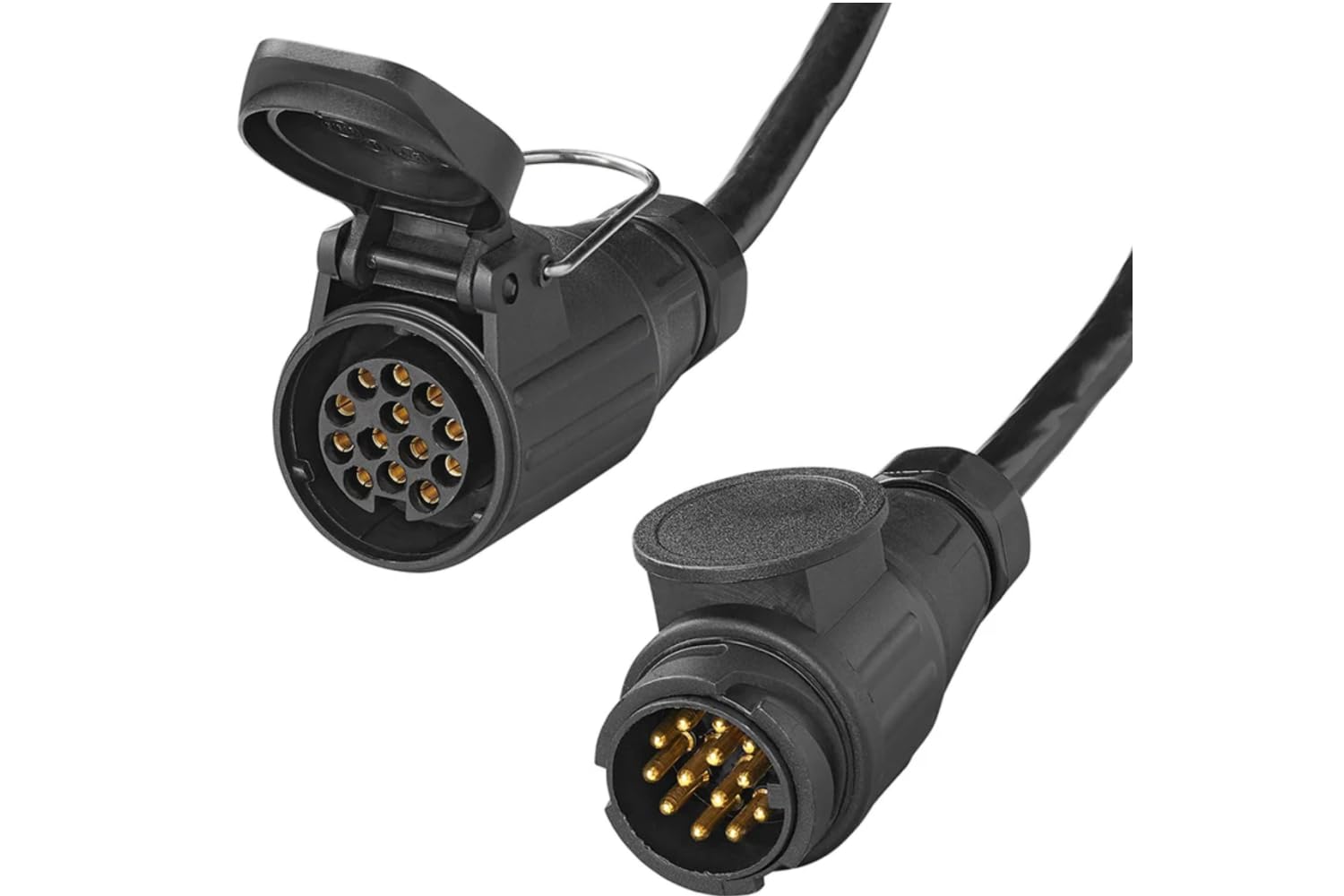 ProPlus 343528 Verlängerungskabel 5M mit Stecker und Steckdose 13-polig
