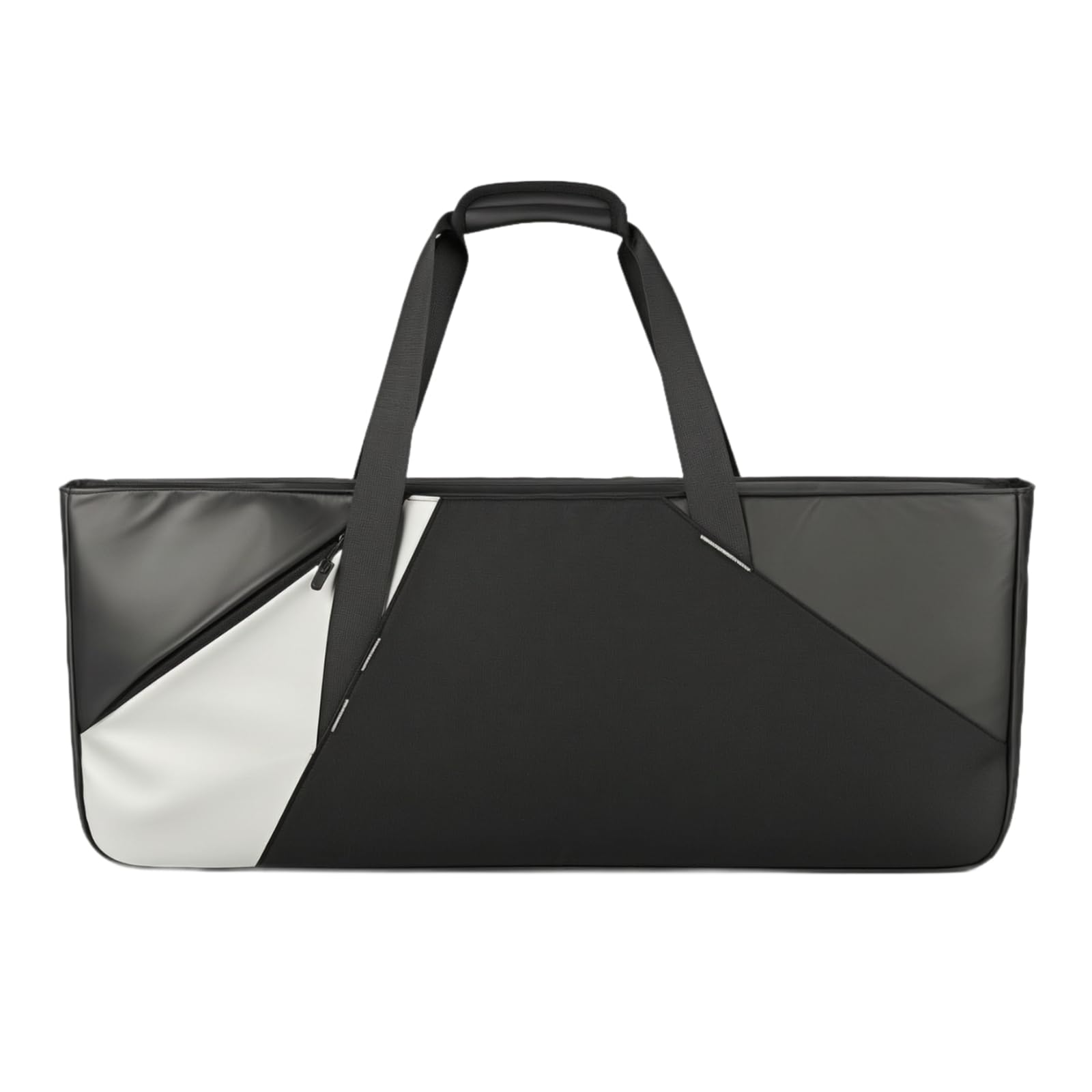 Borsa con Tracolla Rimovibile Pratica , Nero , Nero Con Inserto Bianco