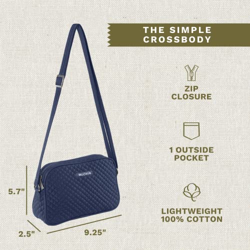 Image of Bella Taylor Simple Crossbody, Quilted Handbag for Women