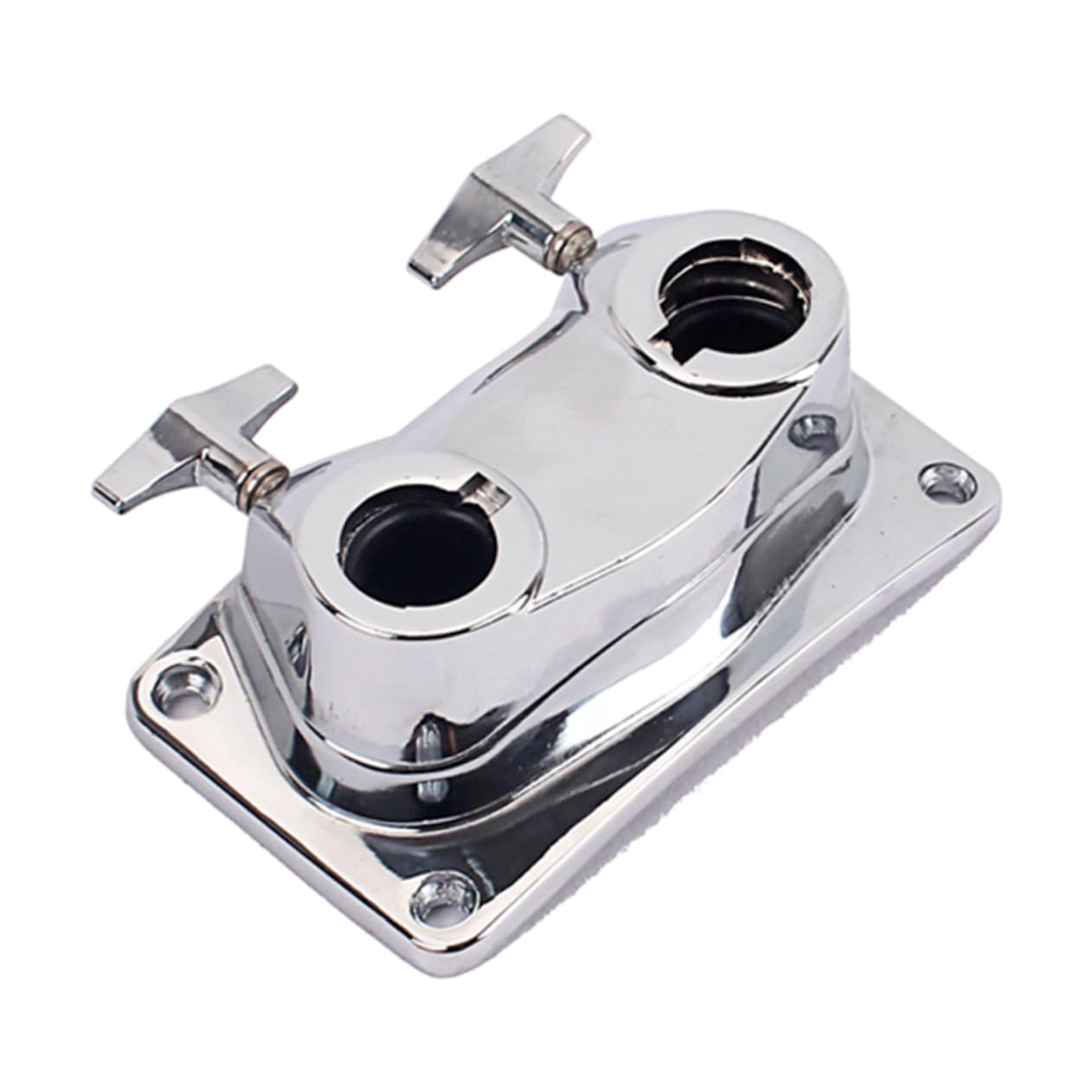 Abaodam Support De Batterie Métal à Double Trou Fixation Pour Tambour Et Cymbale Accessoire Percussion Léger Et Robuste Pour Kit De Batterie