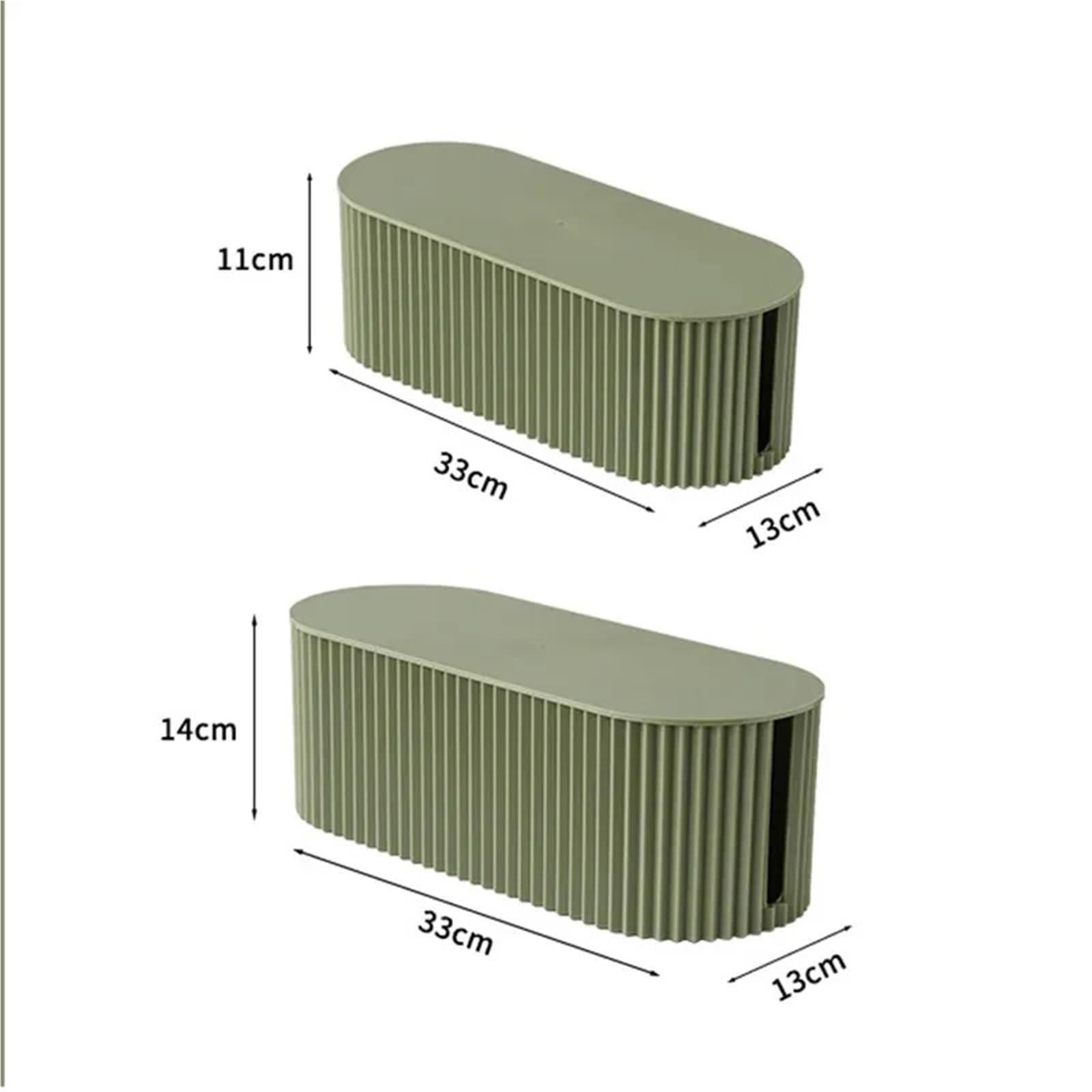 Organizzatore di Cavi Scatola di immagazzinaggio Cavi Scatola di immagazzinamento Dati di Grande capacità Scatola di Gestione dei Cavi da Tavolo Staffa for Router per Riporre I Cavi(L Brown)