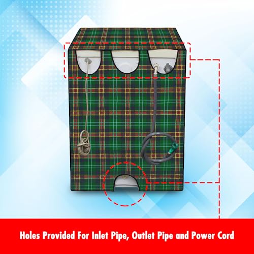 Image of Lithara Front Load Fully Automatic Washing Machine Cover for LG, Samsung, IFB, Whirlpool, Suitable for 8 kg,9 kg & 10 kg - Waterproof, Dustproof Cover (Print-5)