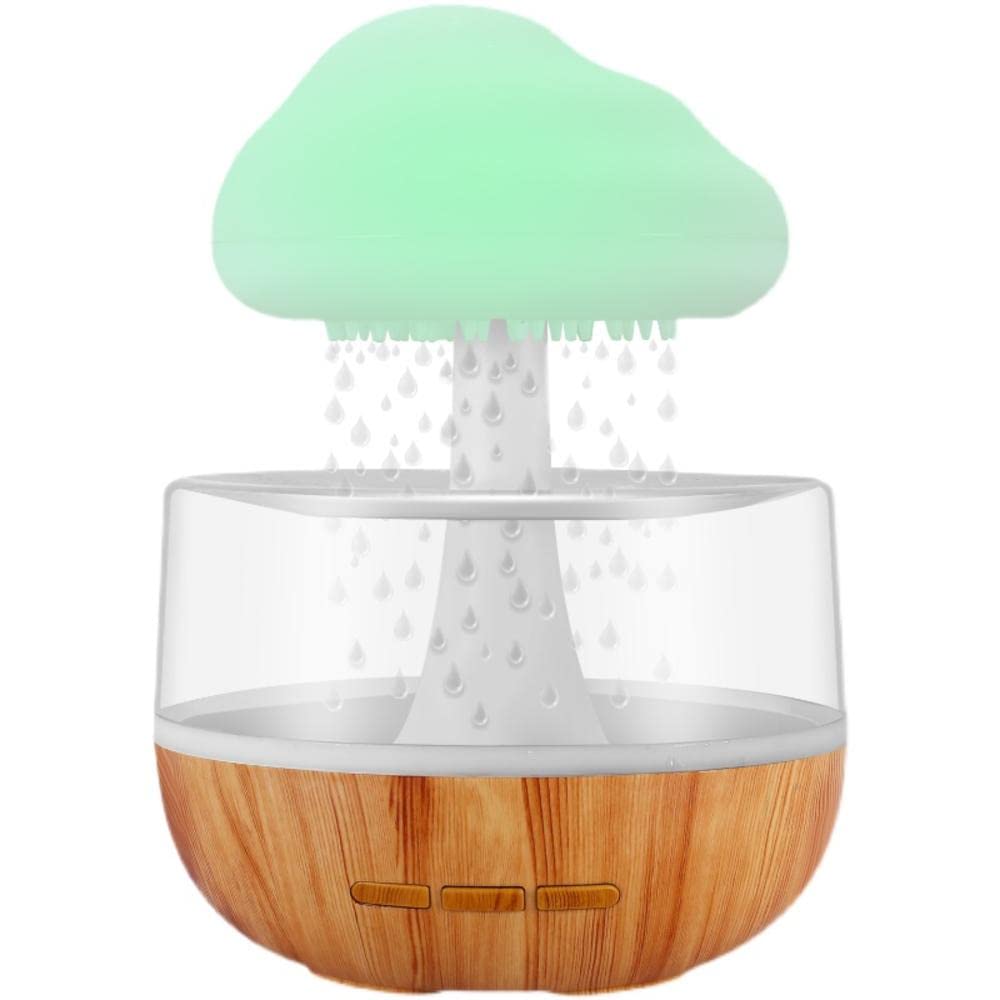 Amazon.co.jp: RUNAAJA 雨雲加湿器 卓上水滴雲 雨音