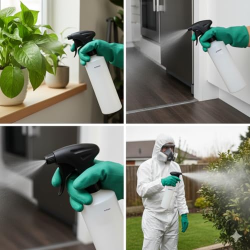 Image of ALTRUIST 500ml Heavy Duty Sprayer | Chemical Resistant Trigger Spray Bottle | Ideal for Pesticides, Plant Nutrients & Gardening | Pack of 2