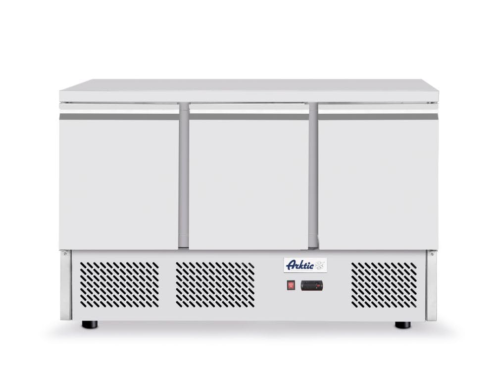 HENDI Cámara frigorífica de tres puertas Kitchen Line (380 litros) - Kitchen Line - 230V / 220W - 2/8˚C - 1365x700x(H)880 mm