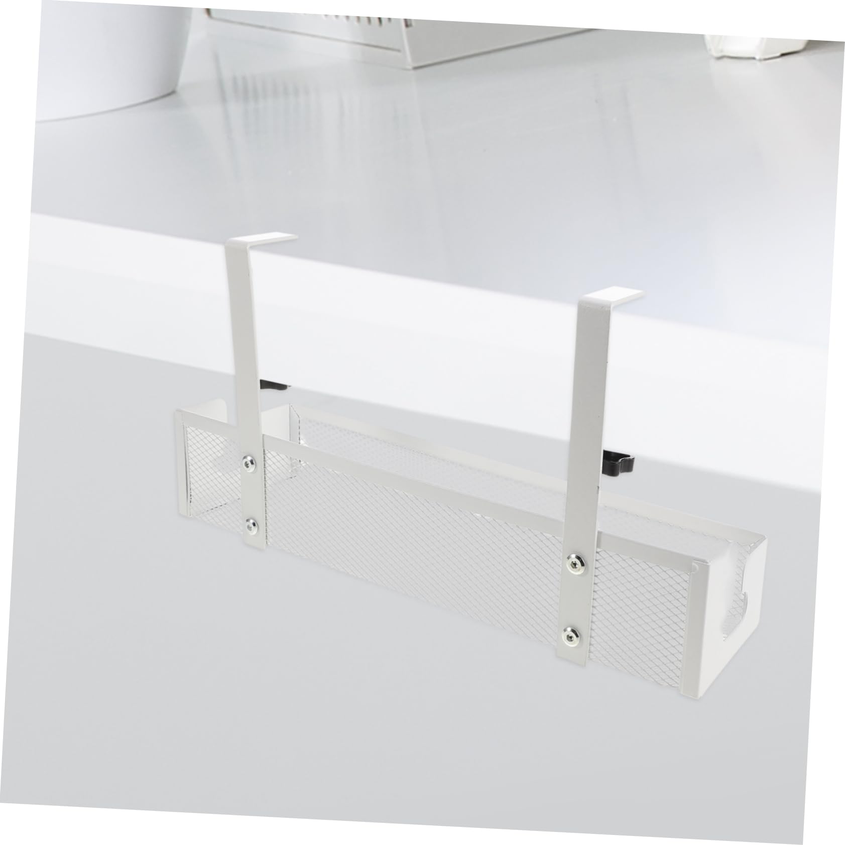 SHINEOFI Étagère de Gestion des Câbles sous Bureau Organisateur de Câbles sans Perçage pour Bureau et Maison Plateau de Rangement