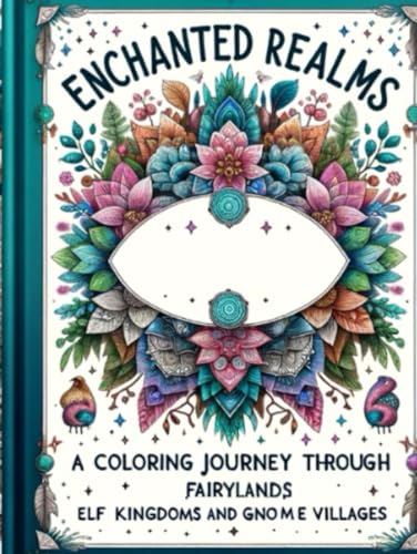 Livre de coloriage feerique : royaumes des elfes et villages de gnomes pour adultes - 2