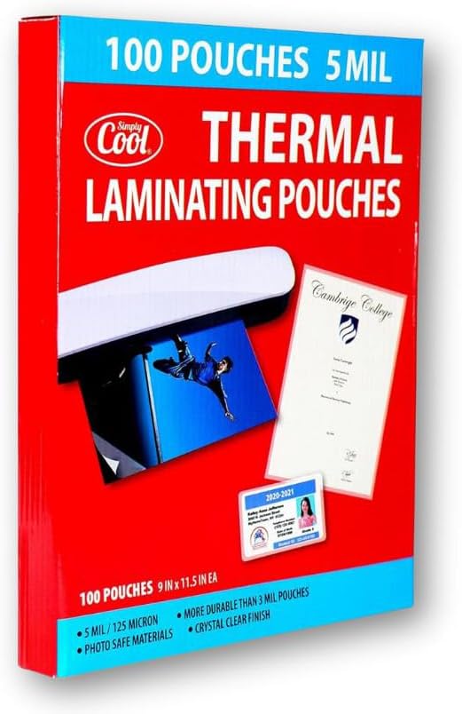 Miniatura 2 de Bolsas de laminación térmica de 0.2 fl oz (100 unidades) de 9 x 11.5 pulgadas y bolsas de laminación térmica de 0.2 fl oz (100 unidades) de 4.3 x