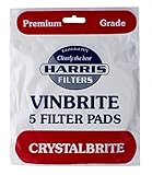 Harris Crystalbrite Pads 5pk Harris Crystalbrite Filter Pads Use with Harris Vinbrite MK3 Filter Kit