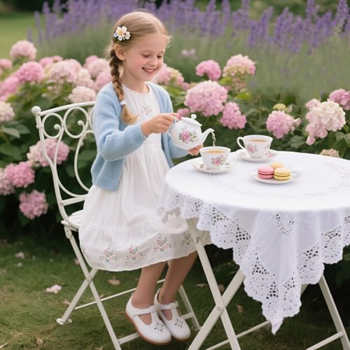 Image of Flaryzone Toddler Little Girl Mary Jane School Uniform Oxfords Flat Dress Shoes