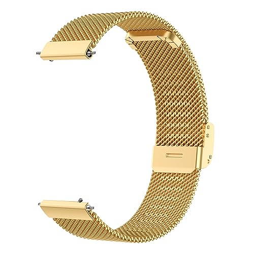 Image of ACM Watch Strap 20mm compatible with Compaq Q Watch Smartwatch | Steel Metal Adjustable Belt Chain Band