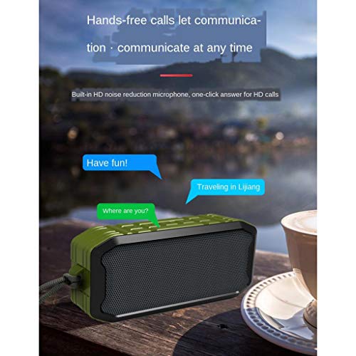 Baoblaze Alto-falante Bluetooth Som Estéreo 1200mah USB AUX TF Para Smart - Verde