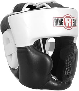 Ringside New Full Face Training Headgear, Black, Large