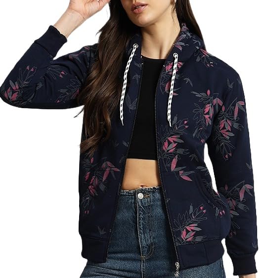 Image of eKools Women's Fleece Fullsleeves Jacket (Flee02)