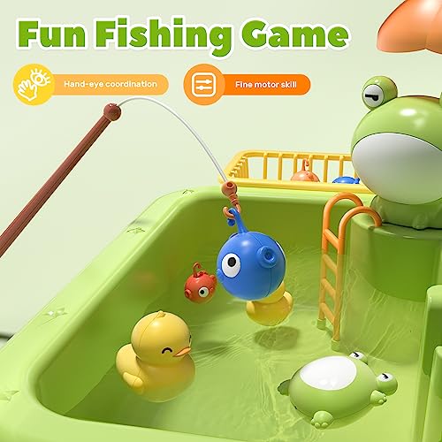 Cute Stone CS606004 Play Sink With Running Water, Kitchen Sink Toys With Upgraded Electric Faucet, Play Kitchen Toy Accessories, Pool Floating Fishing Toys For Water Play, Kids Role Play Dishwasher Toy thumb #4